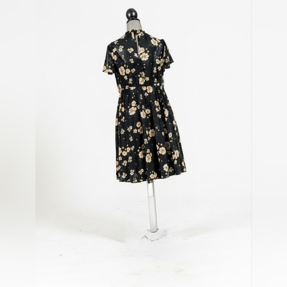 Torrid Black Dress with Floral Accents - Picture 2 of 3